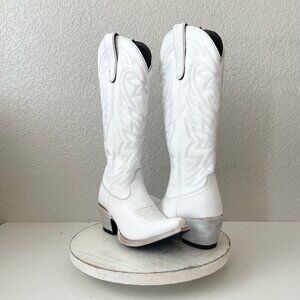 Lane MEGAN MORONEY Smokeshow Womens Cowboy Boots 6 White Western Cowgirl Tall